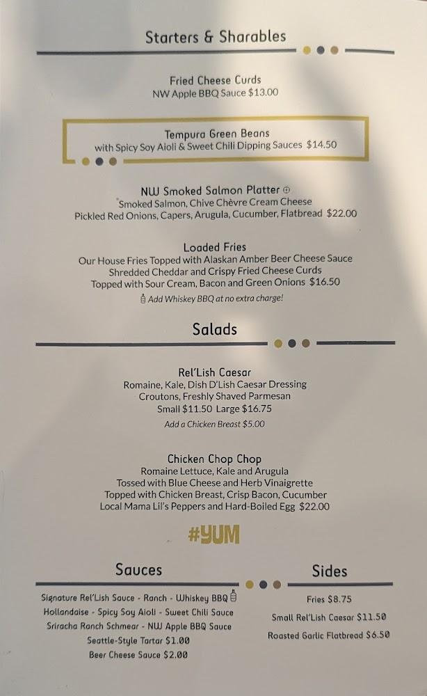 Rel'Lish Burger Lounge Menu image 2