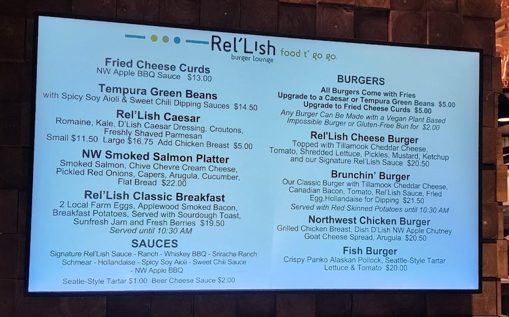 Rel'Lish Burger Lounge Menu image 3